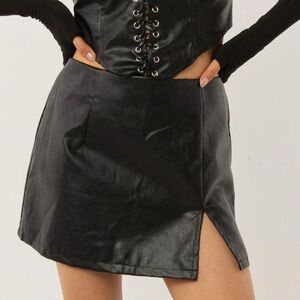 Peppermayo leather skirt